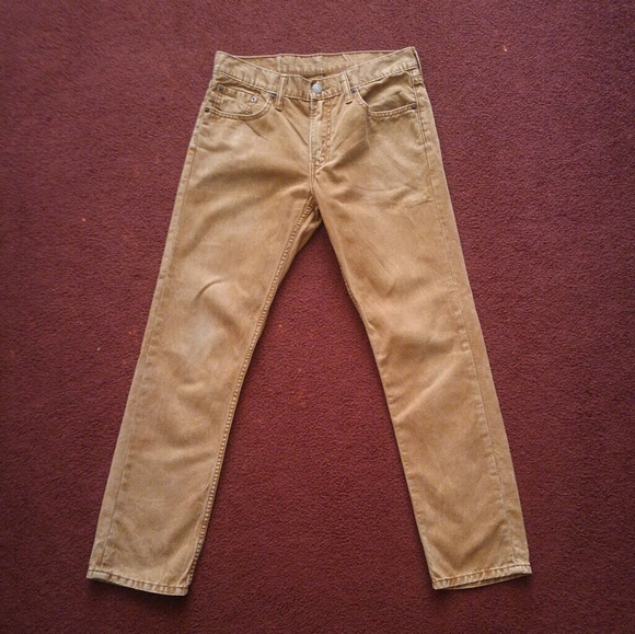 Men's Levi's 511 Slim Tan Casual Pants 30x30 - Picture 2 of 6